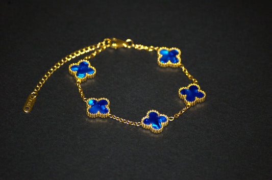 Royal blue Clover Bracelet