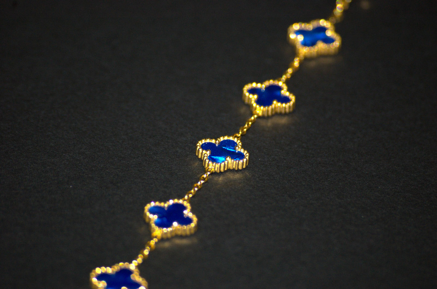 Royal blue Clover Bracelet