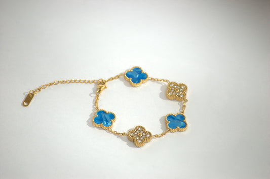 Blue Clover bracelet