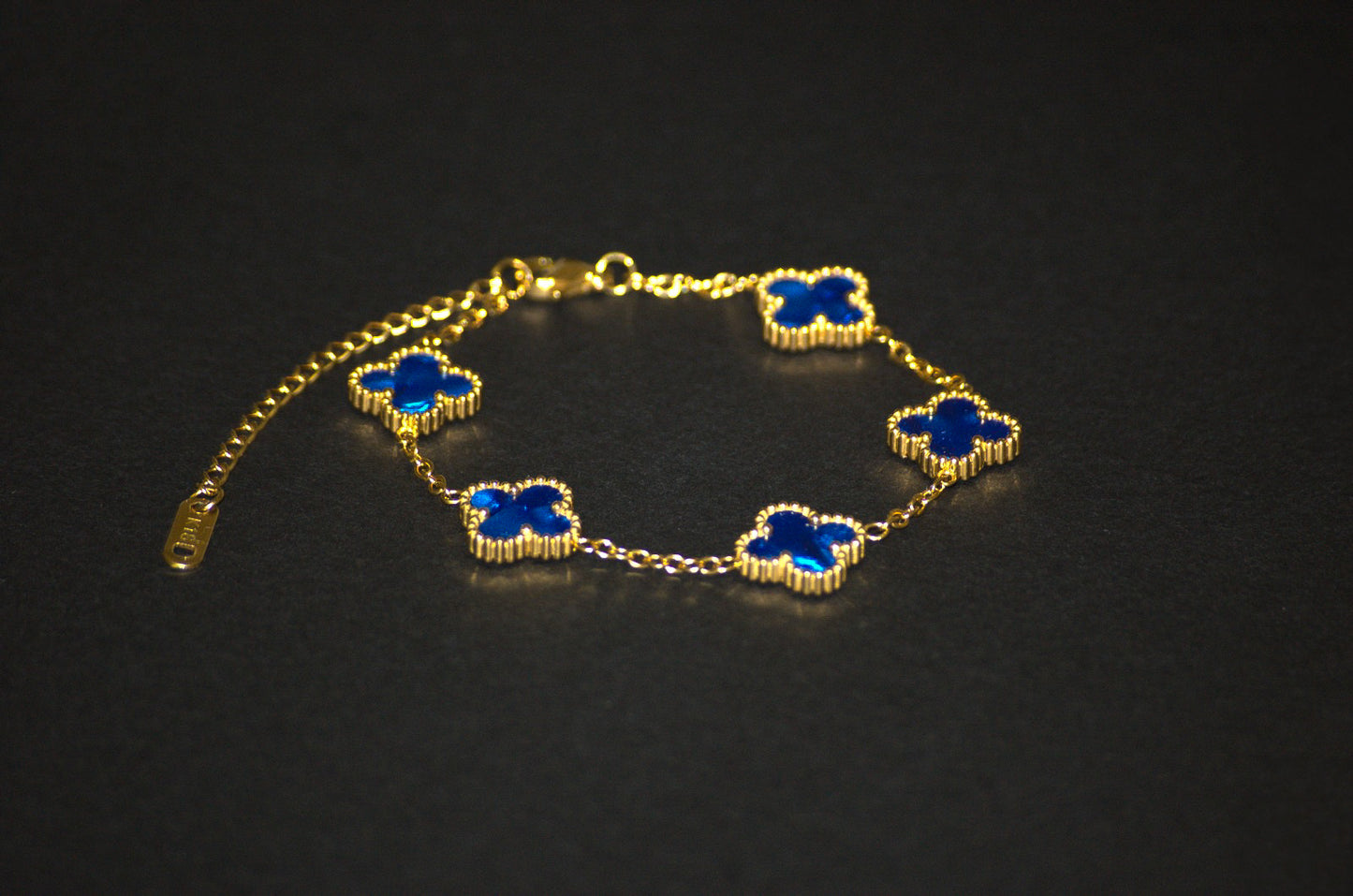 Royal blue Clover Bracelet